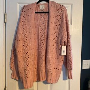 Billabong Pink Over sized Cardigan